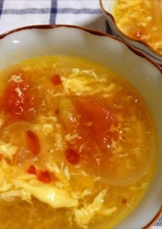 ふんわり玉子の旨トマトスープ♪-レシピのメイン写真