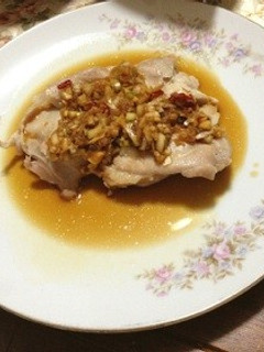 超簡単ヘルシー☆鶏肉レンジ蒸し〜ネギだれ-レシピのメイン写真