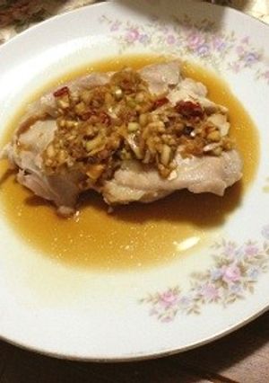 超簡単ヘルシー☆鶏肉レンジ蒸し〜ネギだれ-レシピのメイン写真