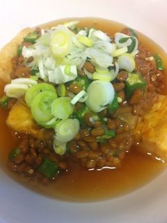 オクラ納豆のとろとろ揚げ出し豆腐-レシピのメイン写真