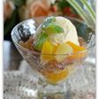 ジャスミンティーゼリーフルーツ添え
