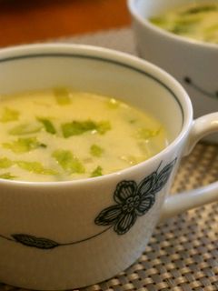 ホタテ豆乳スープ-レシピのメイン写真