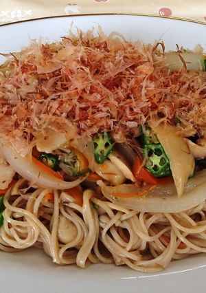 もち麦素麺チャンプルー-レシピのメイン写真