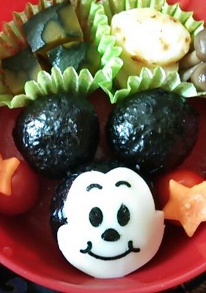 ミッキーおにぎり☆弁当-レシピのメイン写真