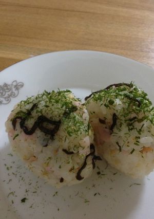 ハム＆塩昆布＆胡麻の混ぜ込みおにぎり☆-レシピのメイン写真