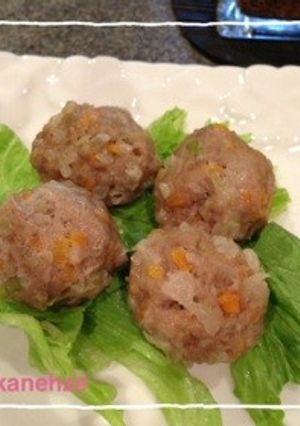 電子レンジで簡単肉だんご☆お弁当にも-レシピのメイン写真