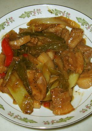 豚バラ肉の煮付け（酢豚風）-レシピのメイン写真