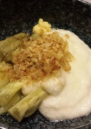 簡単♪麺つゆで焼きナスの長いもかけ☆-レシピのメイン写真
