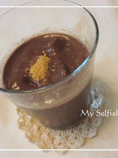 *バナナとココアのきな粉豆乳スムージー*-レシピのメイン写真