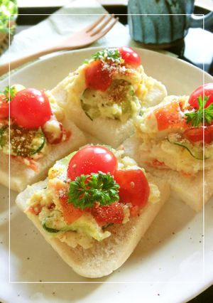 ふんわり美味　カレーポテサラパン-レシピのメイン写真