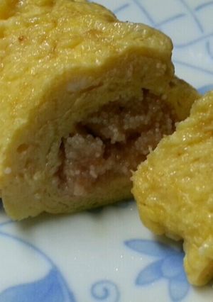 麺つゆ×明太子のだし巻き卵-レシピのメイン写真