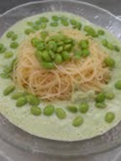 枝豆のソースの冷製パスタ-レシピのメイン写真