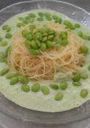 枝豆のソースの冷製パスタ-レシピのメイン写真