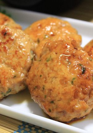 大葉香る蓮根入り塩麹つくね♪-レシピのメイン写真