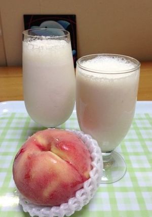 簡単ピーチシェイク-レシピのメイン写真