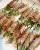 Pork wrapped​ in green onion and miso