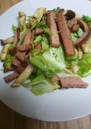 ダシダで・野菜炒め(スパム入り)-レシピのメイン写真