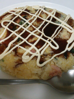 焼卵かけご飯のお好み焼き風-レシピのメイン写真
