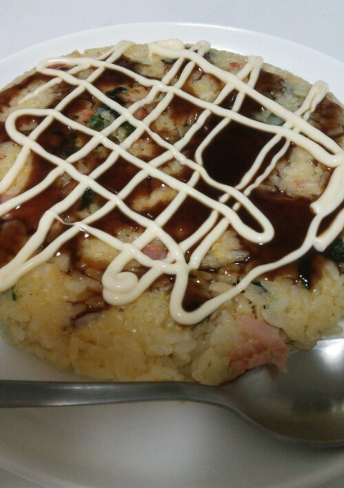 焼卵かけご飯のお好み焼き風-レシピのメイン写真