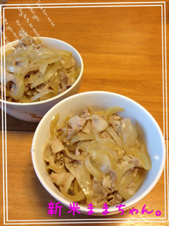 ちょー簡単、めんつゆで豚丼☆-レシピのメイン写真