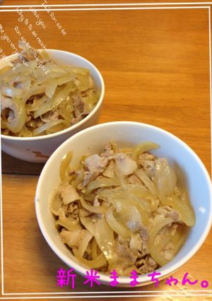 ちょー簡単、めんつゆで豚丼☆-レシピのメイン写真