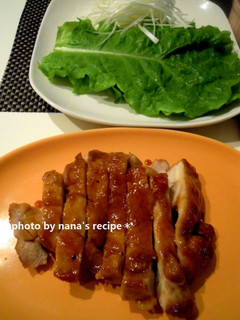 パーティにも★鶏照り焼きのサンチュ巻き-レシピのメイン写真