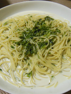 あおさ海苔のクリームパスタゆず胡椒風味♪-レシピのメイン写真