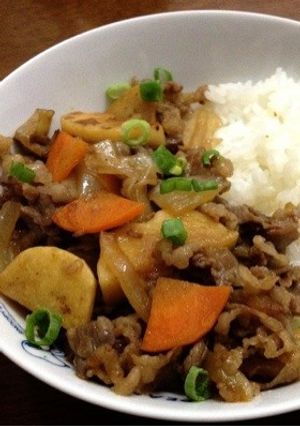 大和芋入り！牛丼♪-レシピのメイン写真