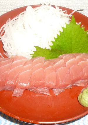 パパのキハダマグロの刺身③-レシピのメイン写真