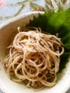 時短・簡単ゆかりふりかけでパスタ-レシピのメイン写真