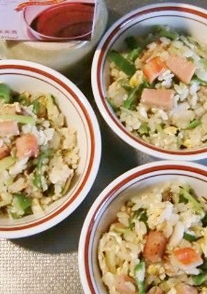 ピーマンとらっきょう入りの、炒飯サラダ-レシピのメイン写真