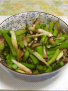 塩昆布アスパラ-レシピのメイン写真