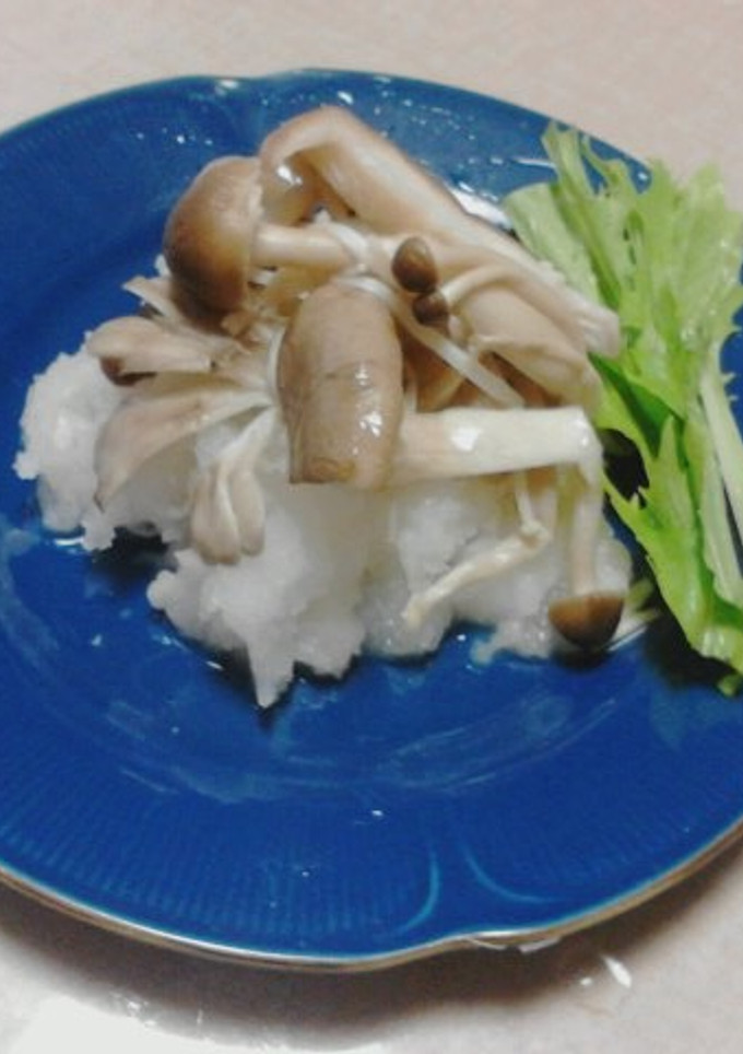 医食同源：きのこ尽くしのみぞれ和え-レシピのメイン写真