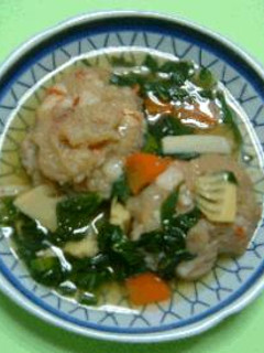 蓮根団子の野菜あんかけ-レシピのメイン写真