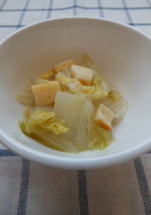白菜と梅焼の蒸し煮-レシピのメイン写真