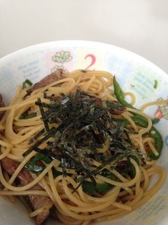 牛肉とピーマンのバターめんつゆパスタ☆-レシピのメイン写真