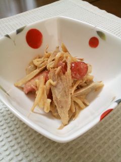 冷えシャキッ!簡単マヨカレーごぼうサラダ-レシピのメイン写真