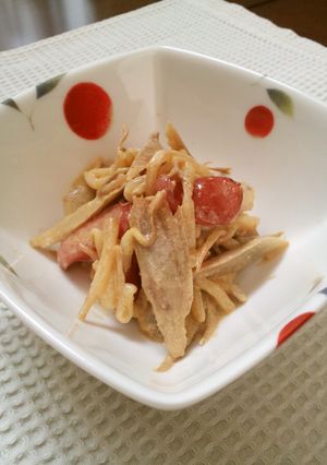 冷えシャキッ！簡単マヨカレーごぼうサラダ-レシピのメイン写真