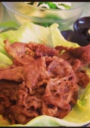 牛肉の甘辛焼きレタス包み☆-レシピのメイン写真