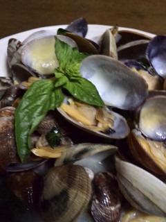 アサリの酒蒸し バジルバター風味-レシピのメイン写真