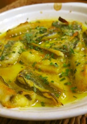 アナゴ（穴子）のアヒージョ（カレー味）-レシピのメイン写真