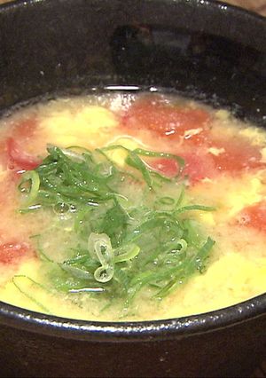 おは土「トマトの味噌汁」-レシピのメイン写真