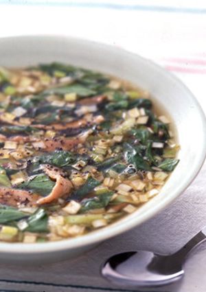 ハムとチンゲン菜のスープ-レシピのメイン写真