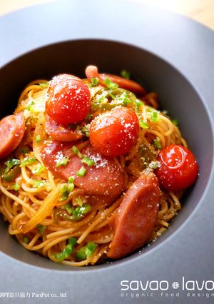 はじけるトマトのナポリタン-レシピのメイン写真