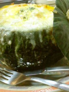 丸ごとかぼちゃのマカロニグラタン-レシピのメイン写真