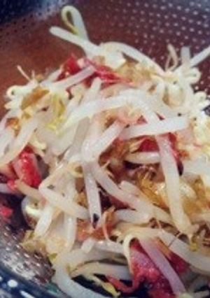 梅ともやしでさっぱり酢あえ-レシピのメイン写真