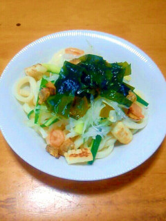 カンタン海鮮サラダうどん-レシピのメイン写真