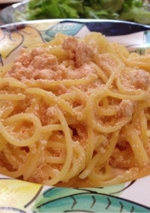 定番の明太子パスタ-レシピのメイン写真