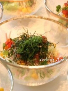 簡単夏のヘルシーメニューそうめんサラダ -レシピのメイン写真
