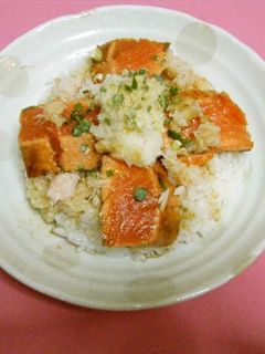 ♪サーモンの炙りおろし丼♪-レシピのメイン写真